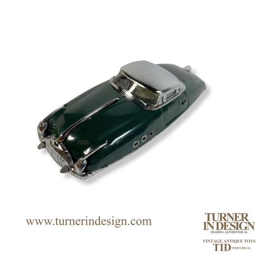VINTAGE CLASSIC LIMITED REPRODUCTION MS- 208 FRICTION TIN TOY CAR, MODEL OF THE ICONIC 1950s SEDAN LIMOUSINE WITH FUTURISTIC DESIGN.