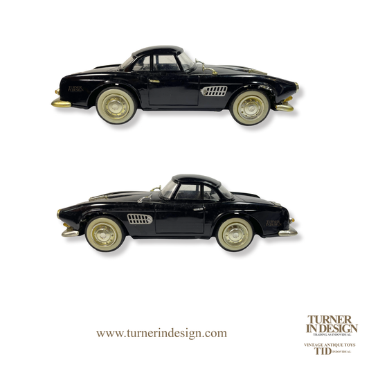VINTAGE CLASSIC LIMITED REPRODUCTION LUXE CAR MF-344 FRICTION TIN TOY CAR, MODEL OF THE LEGENDARY 1950s BMW 507