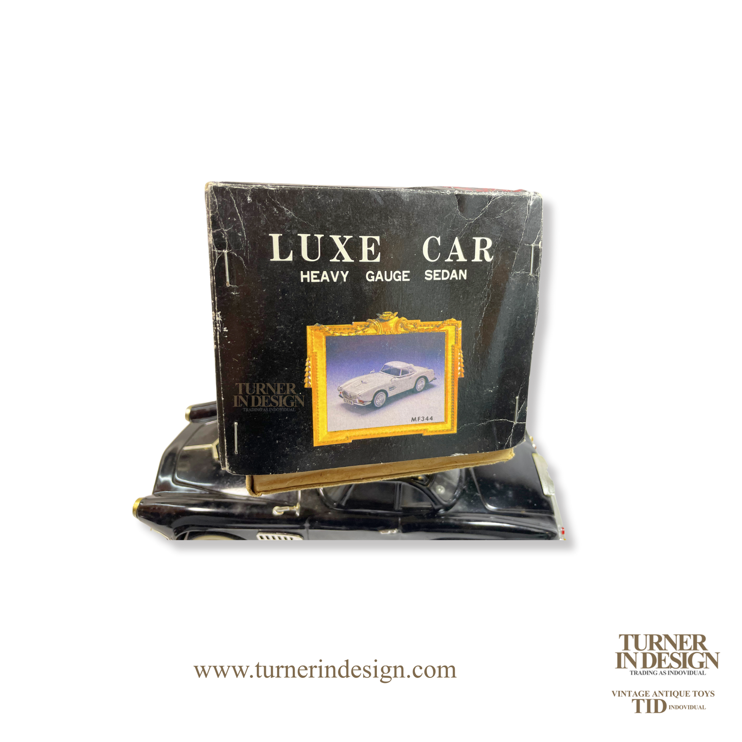 VINTAGE CLASSIC LIMITED REPRODUCTION LUXE CAR MF-344 FRICTION TIN TOY CAR, MODEL OF THE LEGENDARY 1950s BMW 507