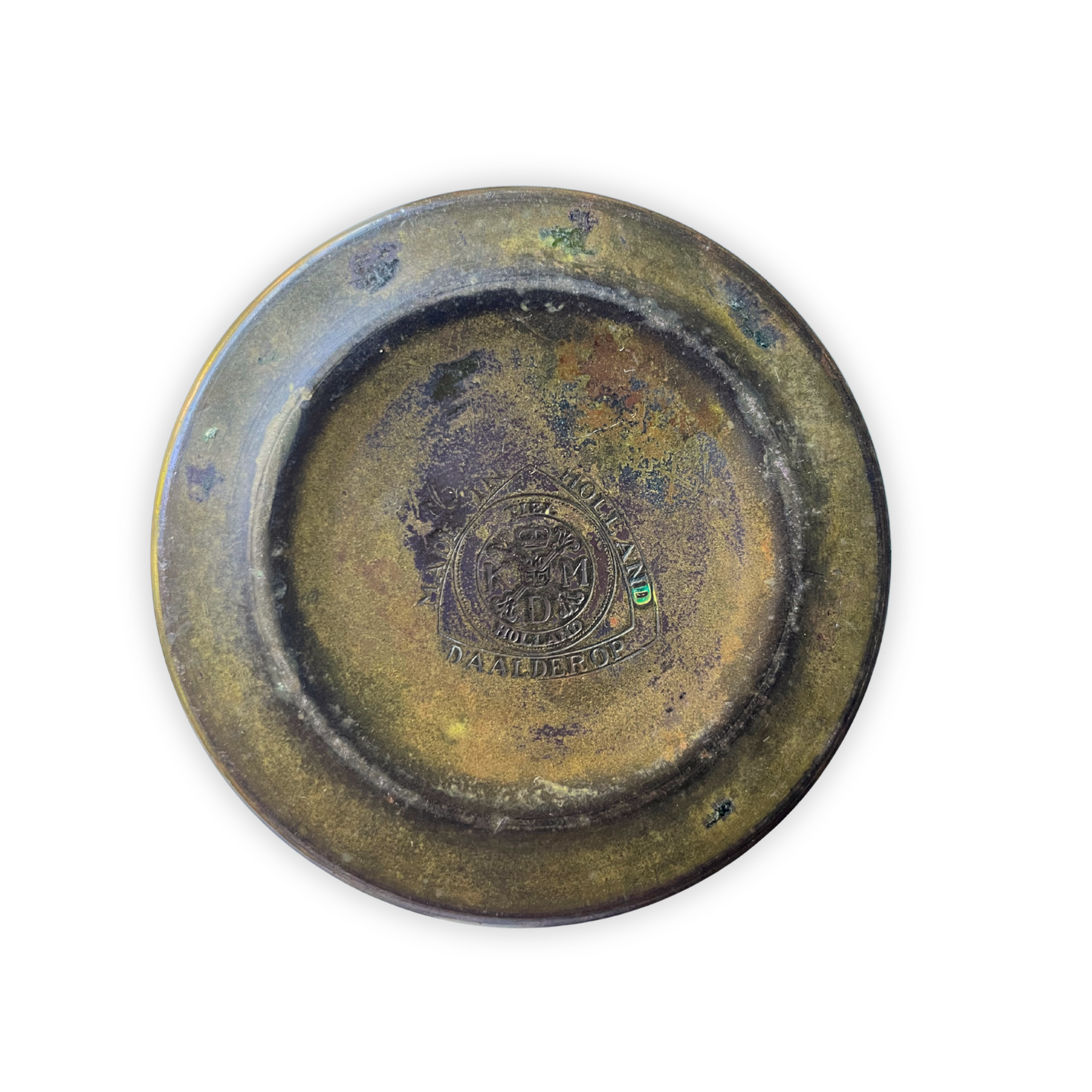 ANTIQUE ART NOUVEAU DUTCH BRASS VASES FROM HOLLAND BY KMD ROYAL AND DAALDEROP