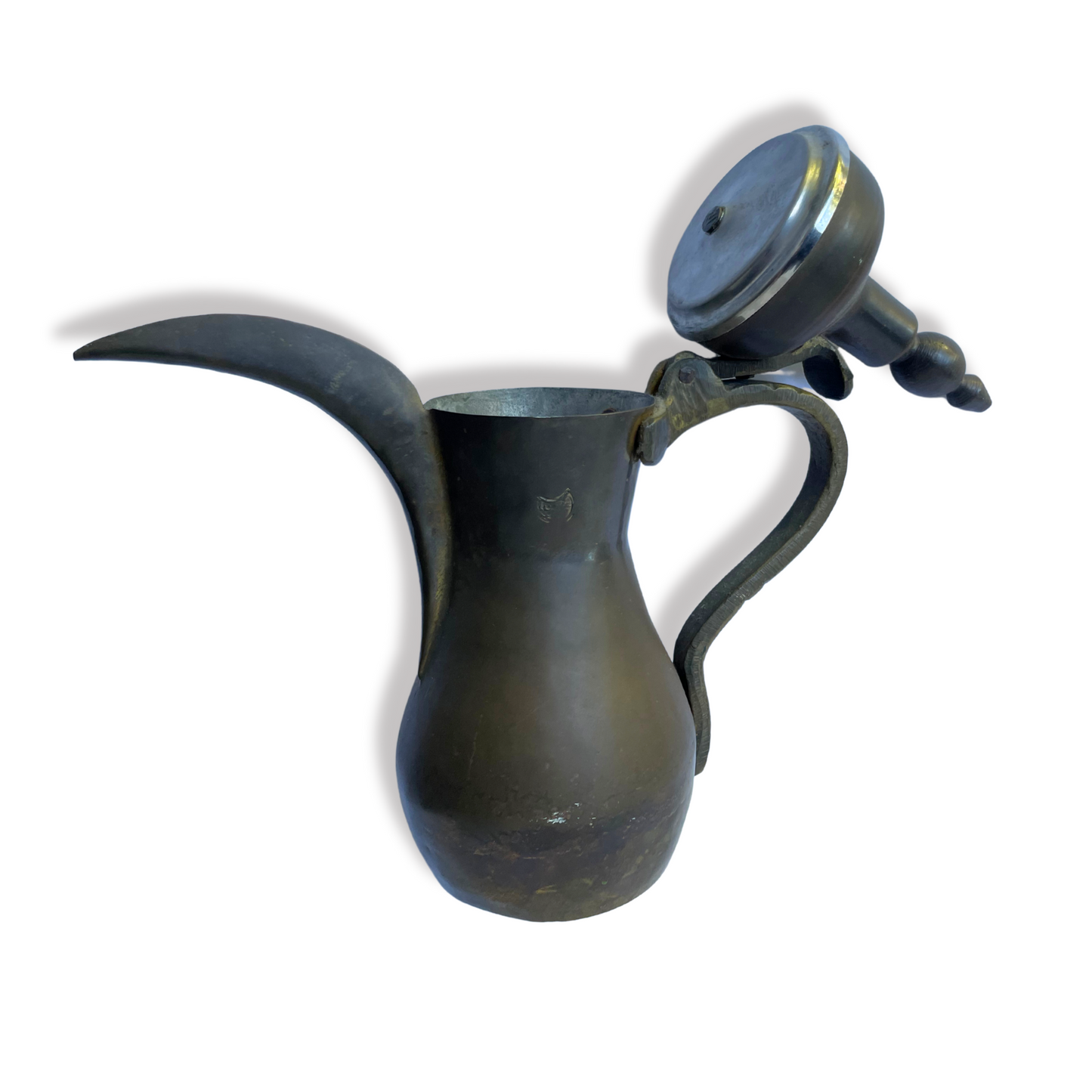 ANTIQUE ART A 'DALLAH" MIDDLE EASTERN TRADITIONAL COFFEE POT KETTLE