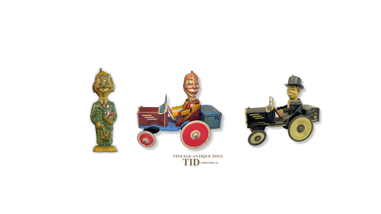 1930's Marx Crazy Cars Charlie McCarthy & Mortimer Snerd by Louis Marx and Company