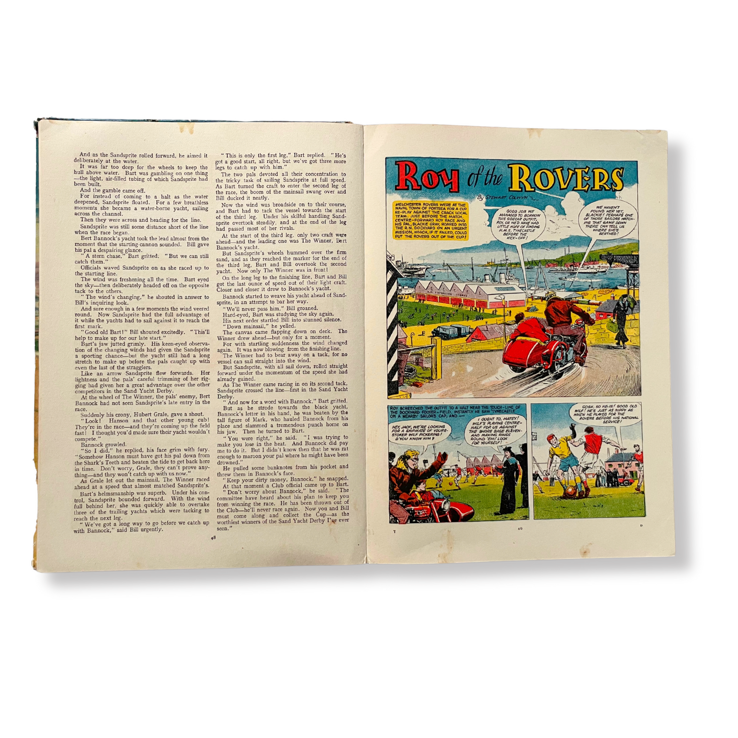 Tiger Annual 1958 - Vintage British Comic featuring Roy of the Rovers & Grand Prix Art