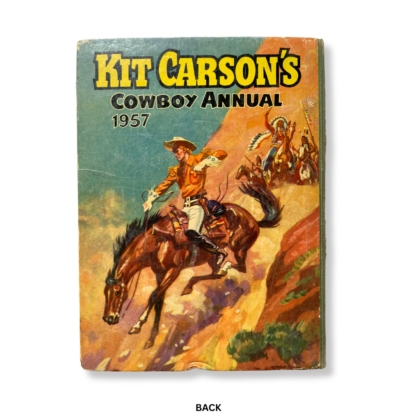🤠 Vintage 1957 Kit Carson’s Cowboy Annual | Mid-Century Western Collectible