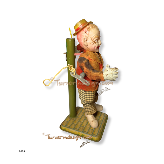 Vintage 1940s–1950s Alps Shoji "Fred Astaire" Wind-Up Tap Dancing Toy | Rare Japanese Tin Litho & Celluloid Collectible