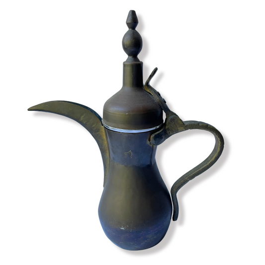 ANTIQUE ART A 'DALLAH" MIDDLE EASTERN TRADITIONAL COFFEE POT KETTLE