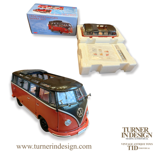VINTAGE LIMITED EDITION (ONLY 1500 PIECES WORLDWIDE) | 1956 VW SAMBA BUS DIE-CAST | SCALE 1:12 | OFFICIALLY LICENSED BY VOLKSWAGEN