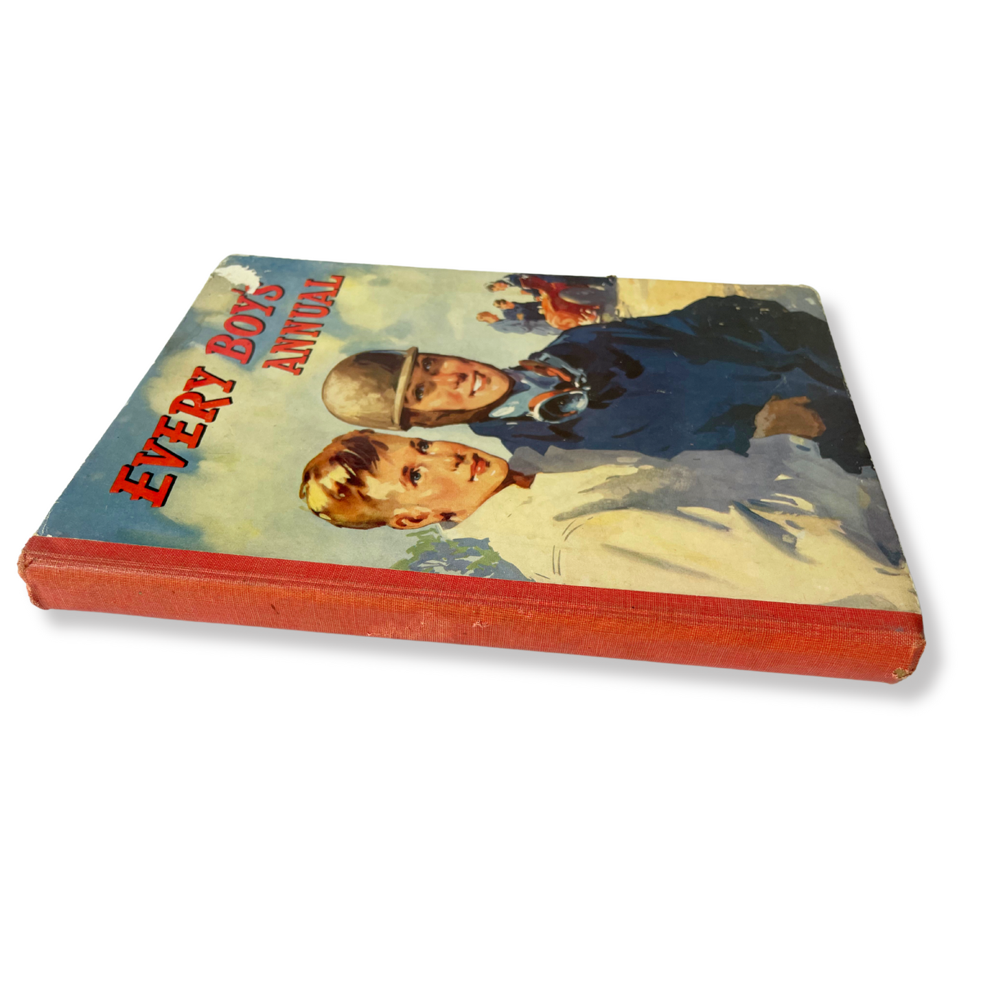Vintage original Every Boy’s Annual c. 1950s - Motor Racing Cover - British Collectible