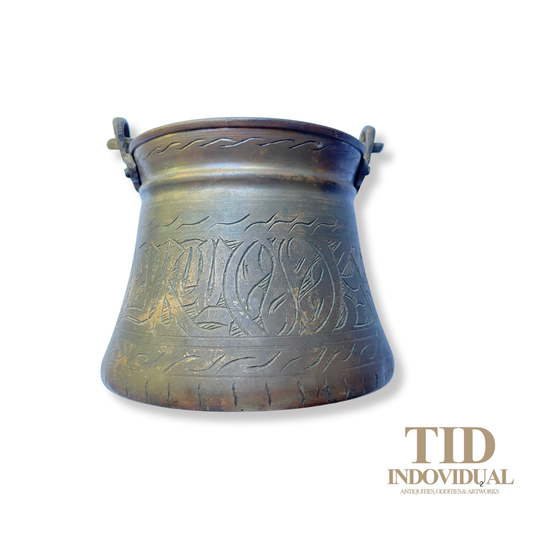 ANTIQUE ART TURKISH HAND-CRAFTED COPPER JAR POT