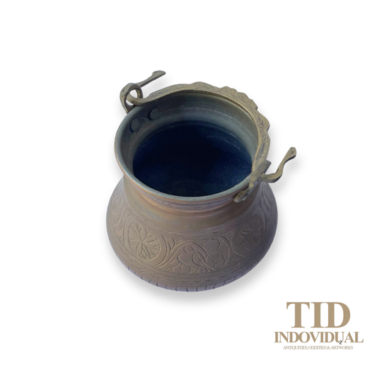 ANTIQUE ART TURKISH HAND-CRAFTED COPPER JAR POT
