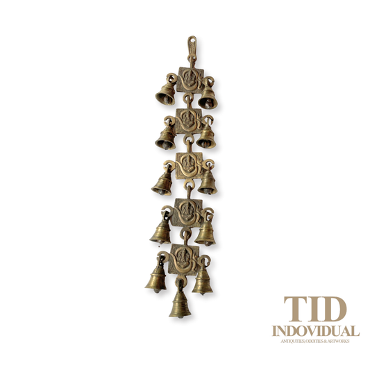 ANTIQUE DECORATIVE- HANDICRAFT BRASS GANESHA BELL WALL DECORATION