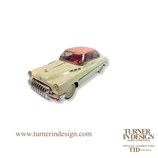 VINTAGE CLASSIC LIMITED REPRODUCTION MF-322 FRICTION TIN TOY CAR, MODEL OF THE 1950s BUICK STANDARD SEDAN
