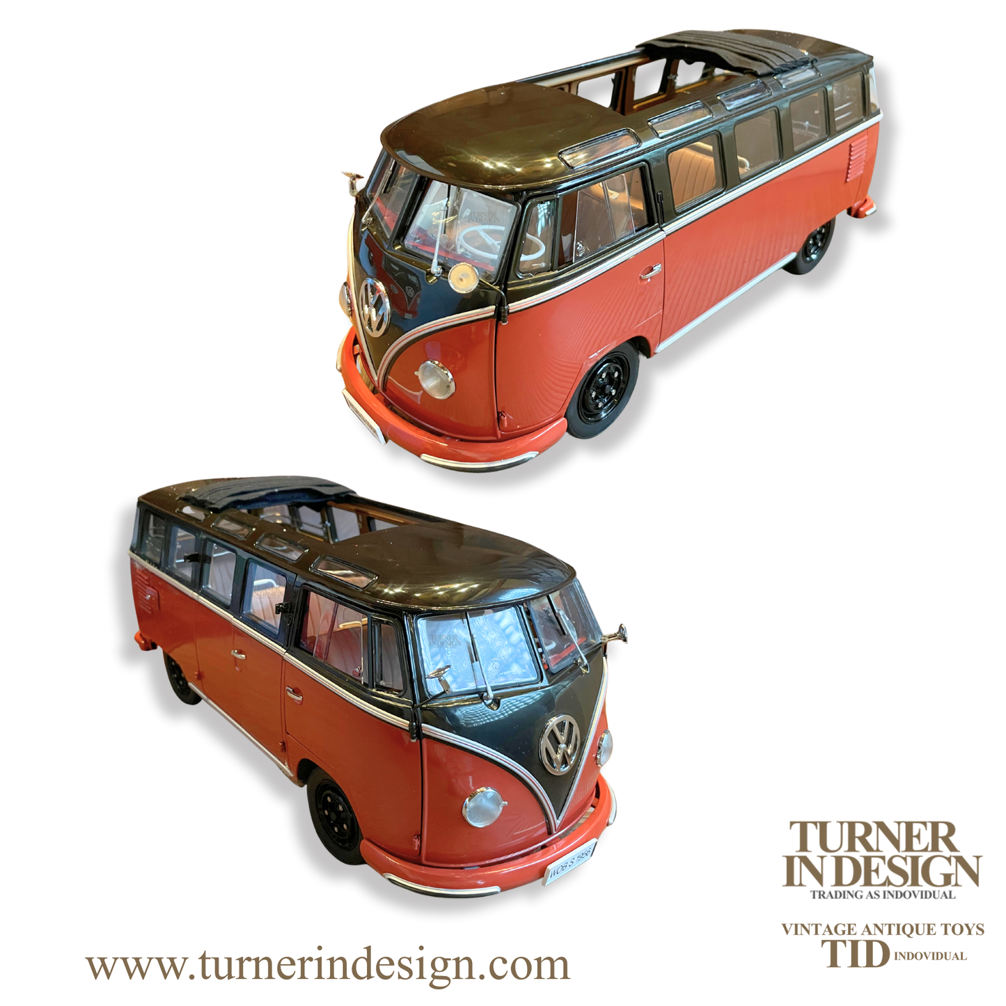 VINTAGE LIMITED EDITION (ONLY 1500 PIECES WORLDWIDE) | 1956 VW SAMBA BUS DIE-CAST | SCALE 1:12 | OFFICIALLY LICENSED BY VOLKSWAGEN
