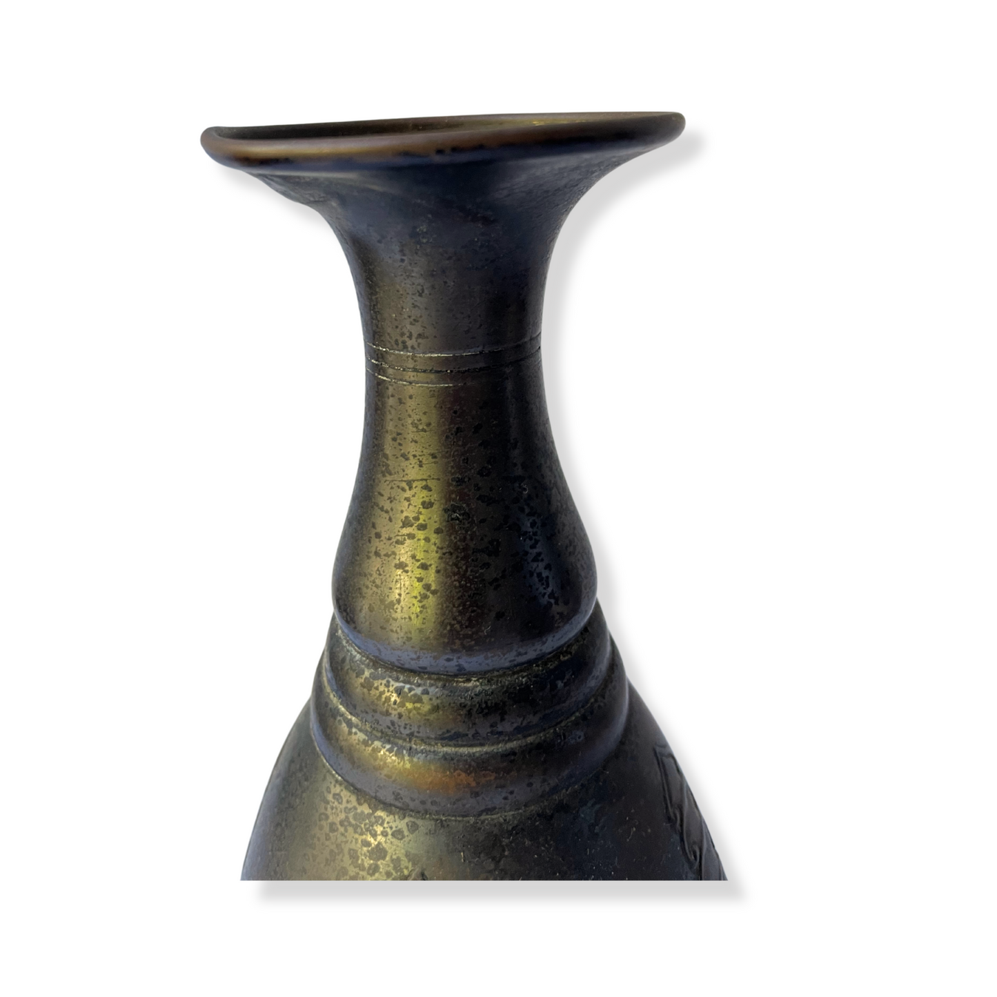 ANTIQUE ART NOUVEAU DUTCH BRASS VASES FROM HOLLAND BY KMD ROYAL AND DAALDEROP