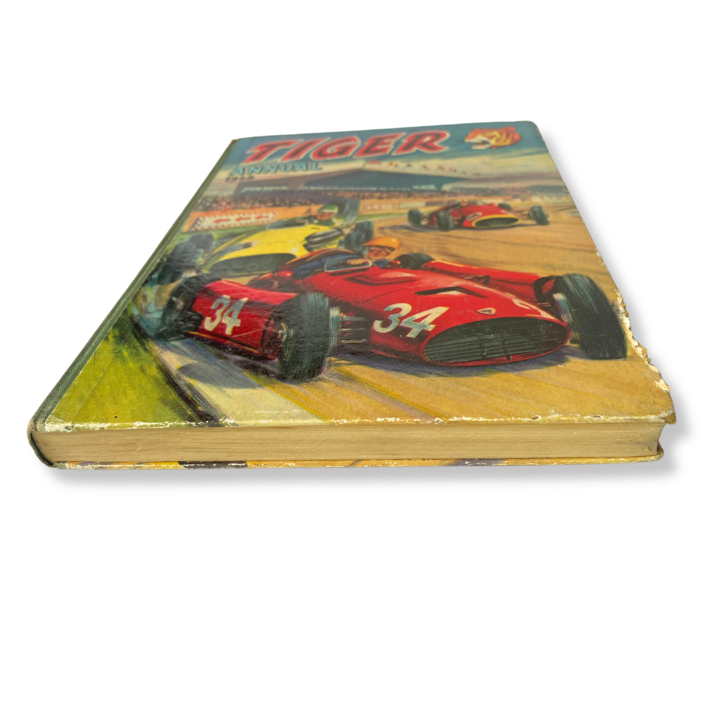 Tiger Annual 1958 - Vintage British Comic featuring Roy of the Rovers & Grand Prix Art
