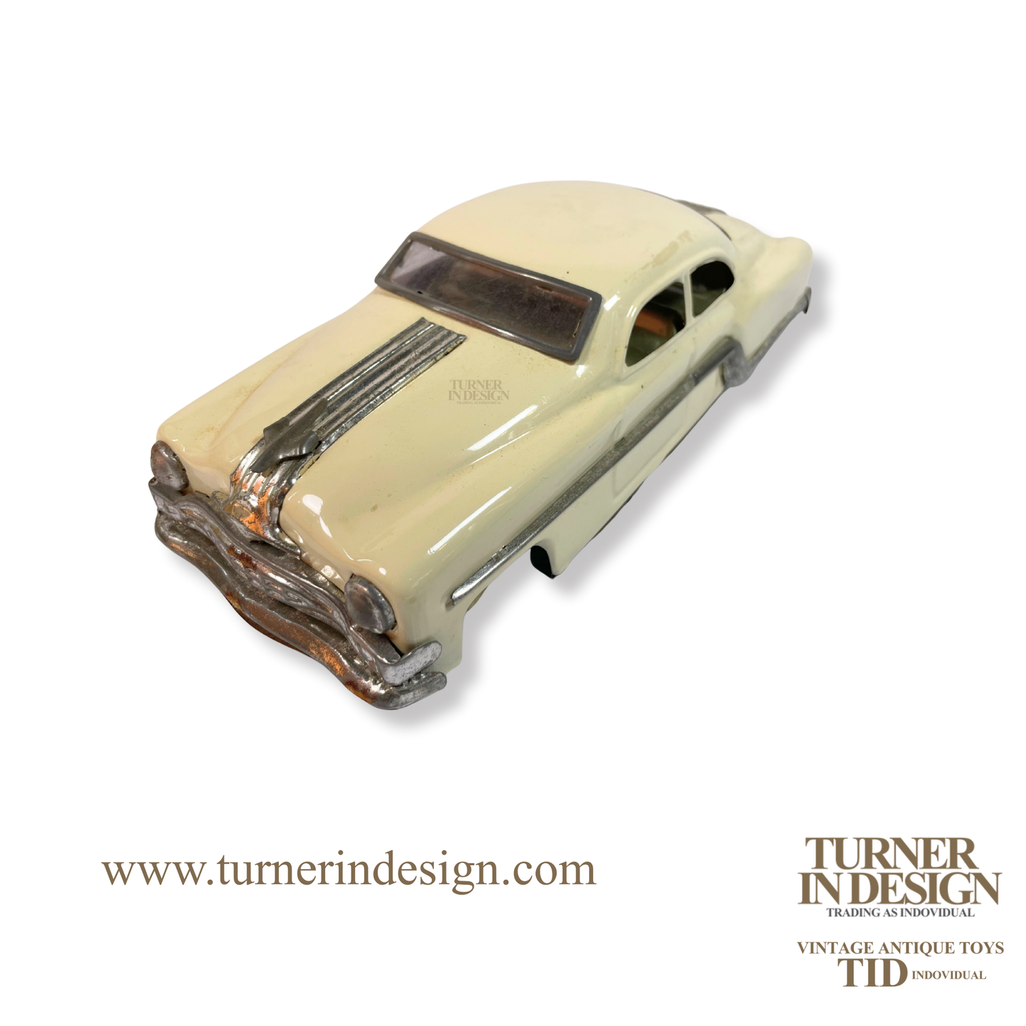 VINTAGE CLASSIC LIMITED REPRODUCTION MINISTER DELUXE MECHANICAL AND AUTOMATIC FRICTION TIN TOY CAR, MODEL OF THE 1954 PONTIAC