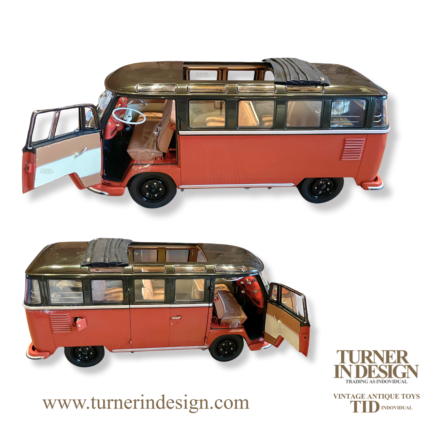 VINTAGE LIMITED EDITION (ONLY 1500 PIECES WORLDWIDE) | 1956 VW SAMBA BUS DIE-CAST | SCALE 1:12 | OFFICIALLY LICENSED BY VOLKSWAGEN