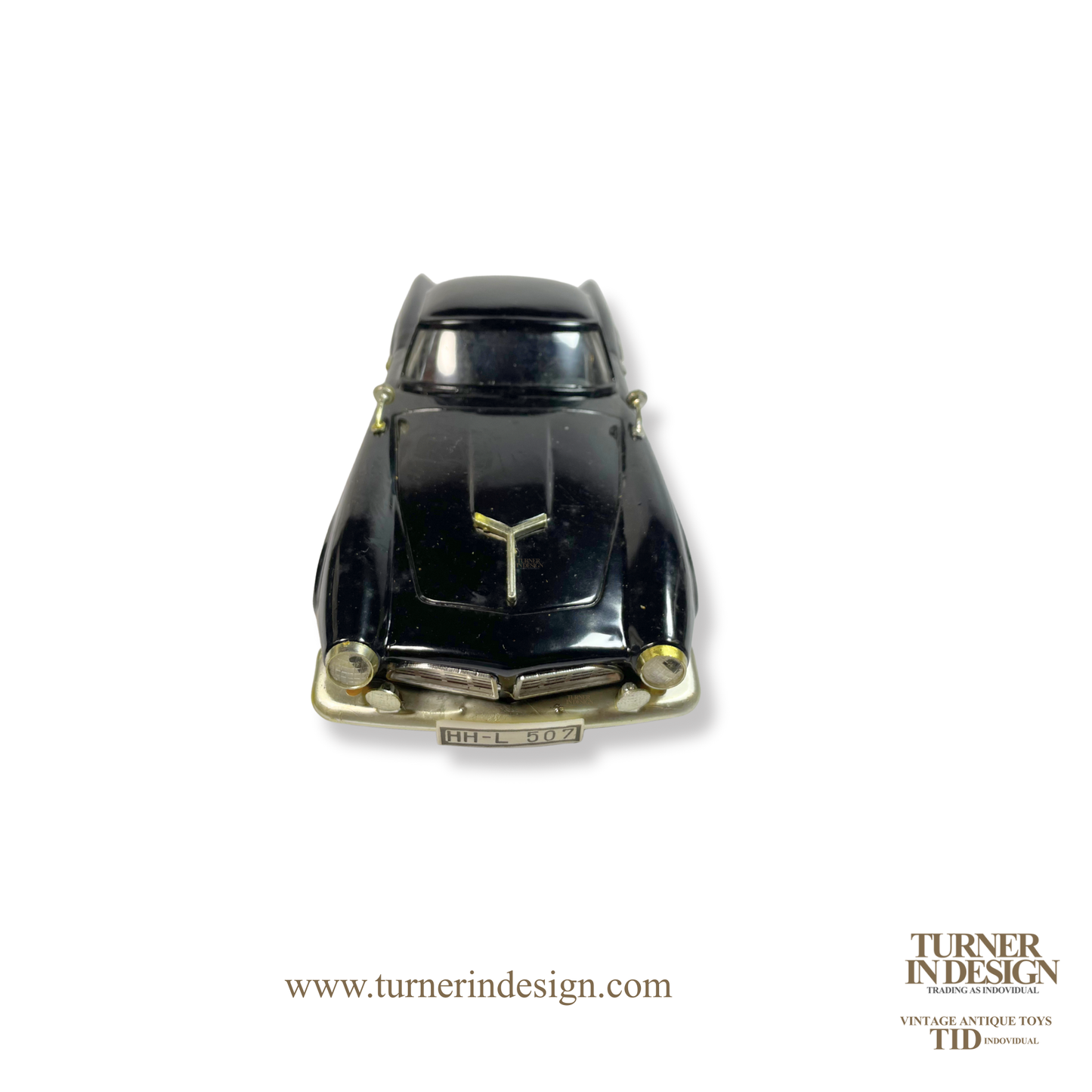 VINTAGE CLASSIC LIMITED REPRODUCTION LUXE CAR MF-344 FRICTION TIN TOY CAR, MODEL OF THE LEGENDARY 1950s BMW 507