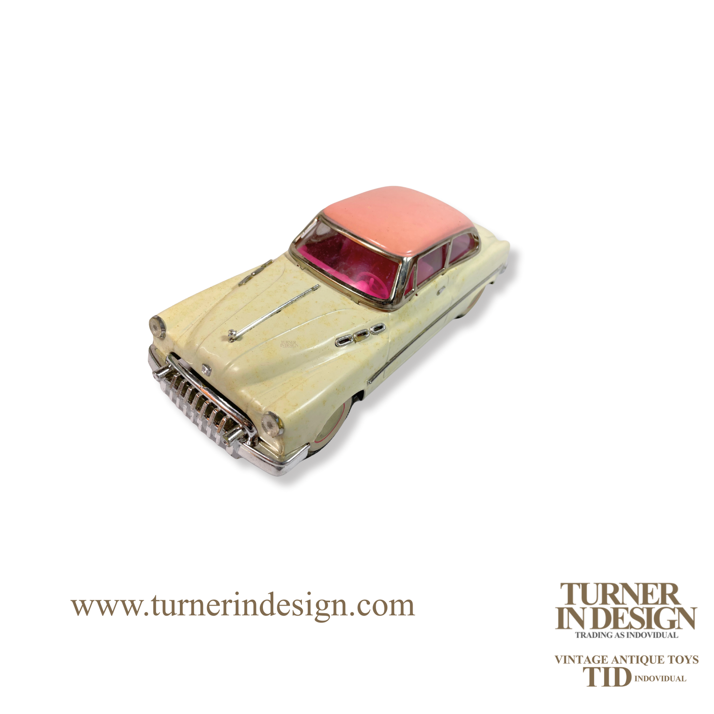 VINTAGE CLASSIC LIMITED REPRODUCTION MF-322 FRICTION TIN TOY CAR, MODEL OF THE 1950s BUICK STANDARD SEDAN