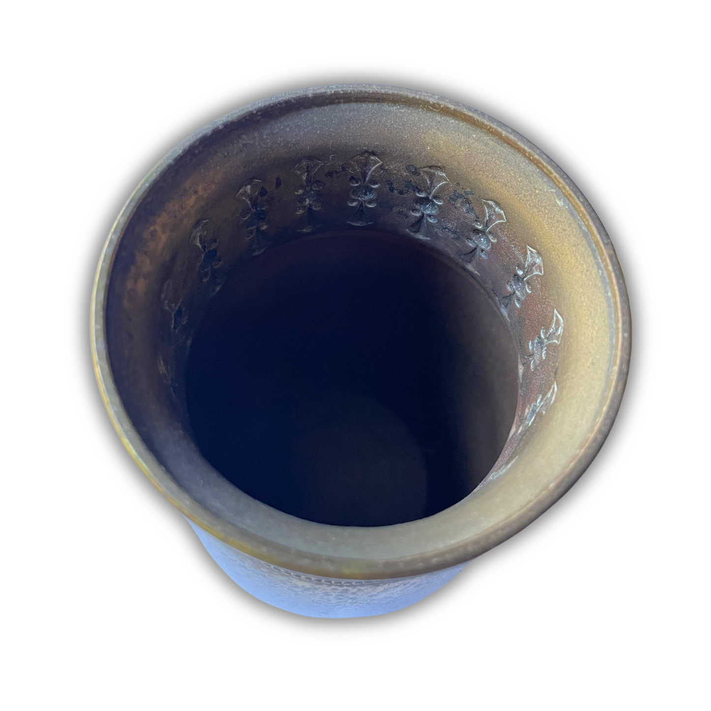 ANQTIUE ART NOUVEAU PAIR DUTCH BRASS VASES FROM HOLLAND BY KMD ROYAL AND DAALDEROP