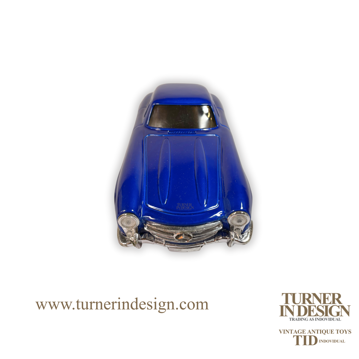 VINTAGE CLASSIC LIMITED REPRODUCTION MF-326 FRICTION TIN TOY CAR, MODEL OF THE ICONIC 1956 SEDAN MERCEDES BENZ