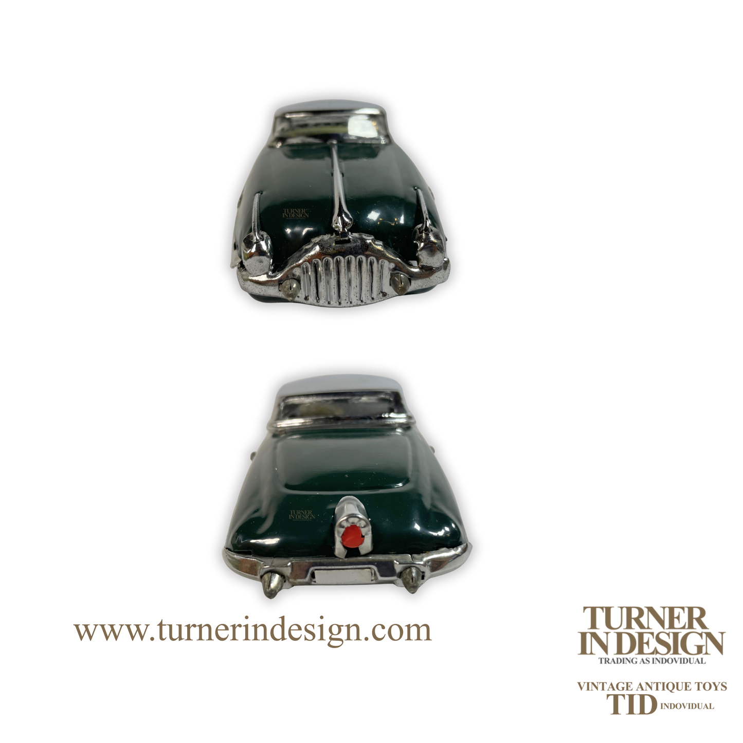 VINTAGE CLASSIC LIMITED REPRODUCTION MS- 208 FRICTION TIN TOY CAR, MODEL OF THE ICONIC 1950s SEDAN LIMOUSINE WITH FUTURISTIC DESIGN.