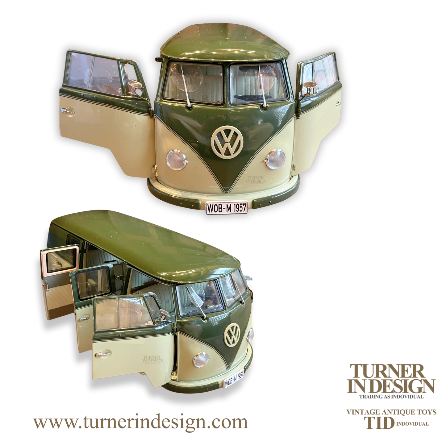 VINTAGE LIMITED EDITION (ONLY 1000 PIECES WORLDWIDE) | 1957 VW STANDARD BUS DIE-CAST | SCALE 1:12 | OFFICIALLY LICENSED BY VOLKSWAGEN