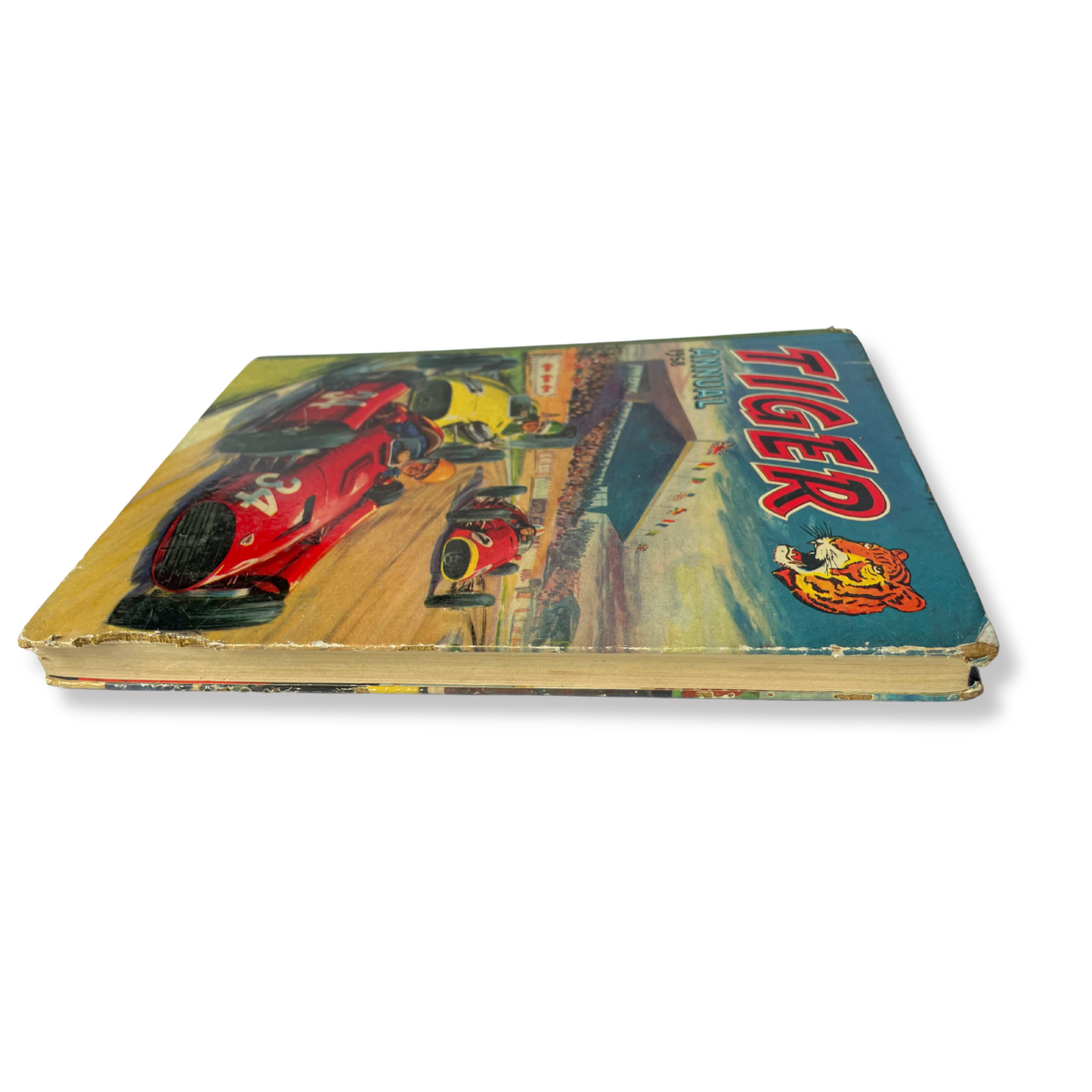 Tiger Annual 1958 - Vintage British Comic featuring Roy of the Rovers & Grand Prix Art