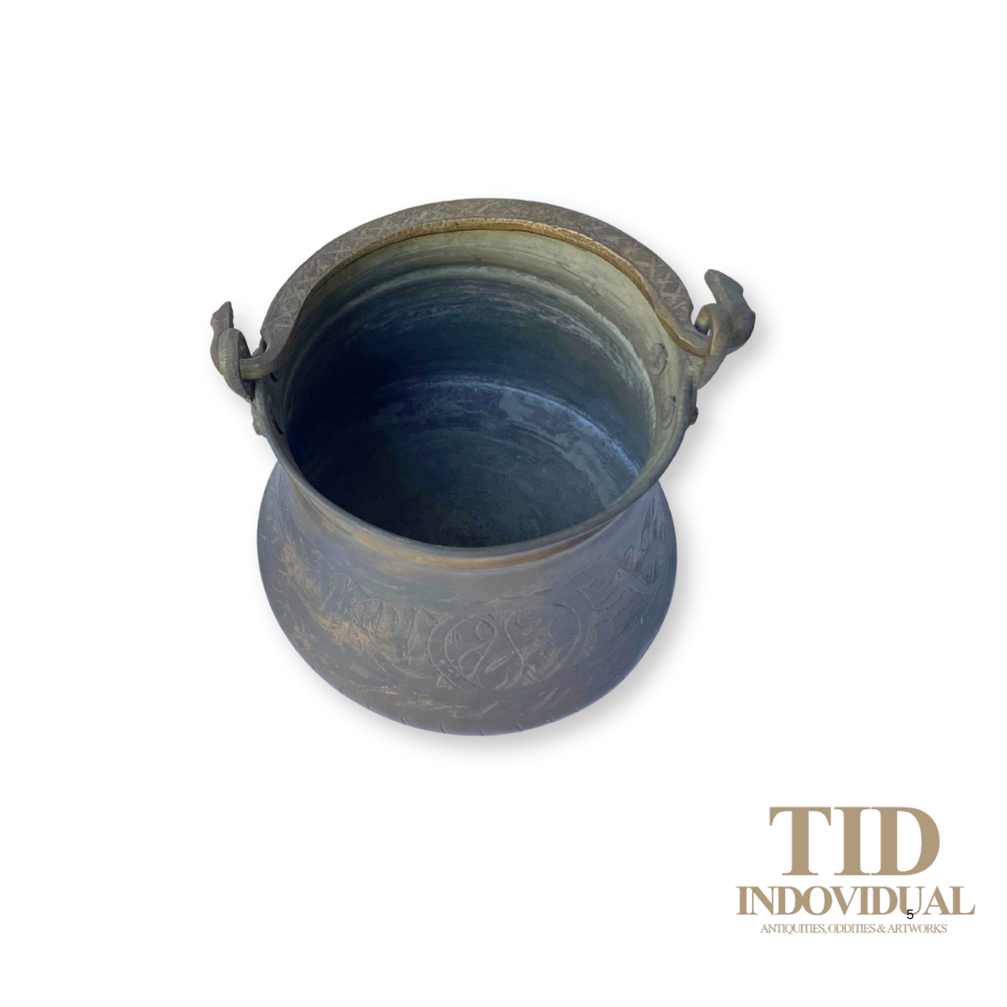 ANTIQUE ART TURKISH HAND-CRAFTED COPPER JAR POT