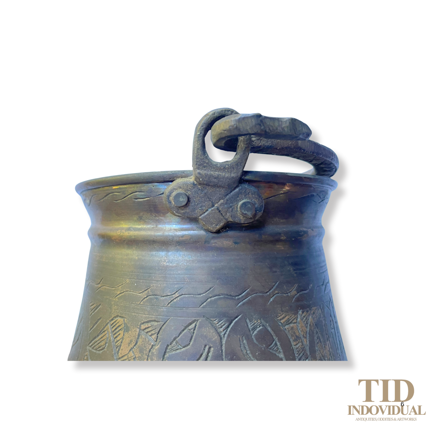 ANTIQUE ART TURKISH HAND-CRAFTED COPPER JAR POT