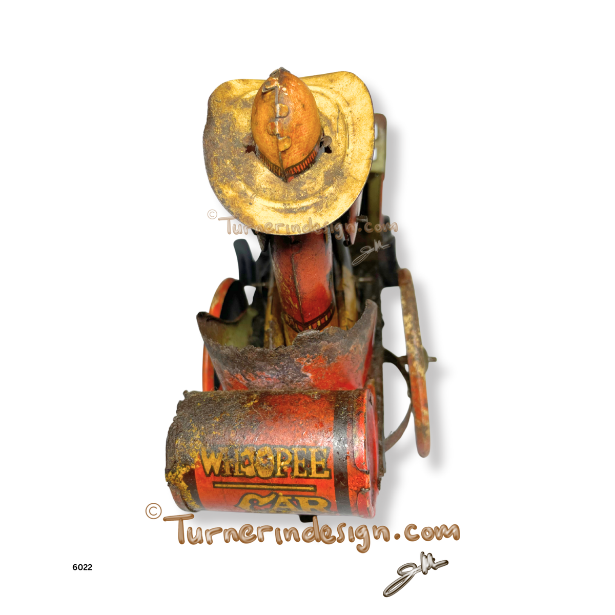 Vintage 1930s Marx "Whoopee Car" Wind-Up Tin Litho Toy | Original Louis Marx & Co. USA